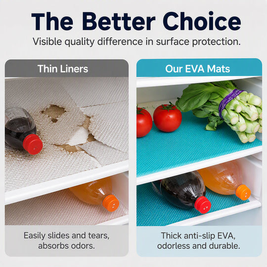 🧊 30% OFF NOW! 🛡️ Waterproof Fridge Shelf Liners – Non-slip, easy-clean & food-safe – Keeps fridge shelves fresh & organized ✨