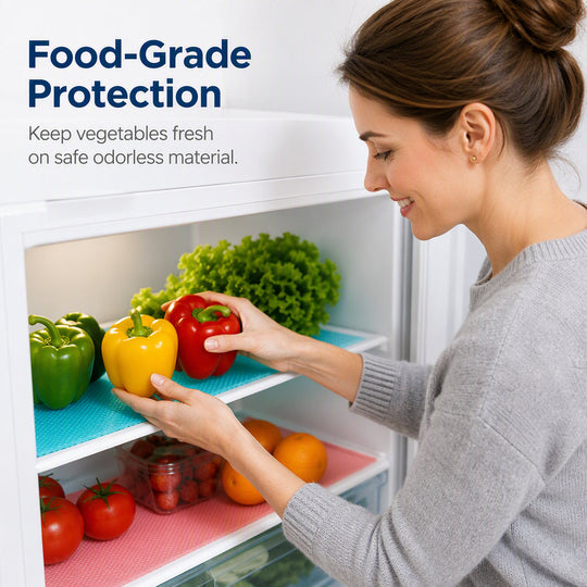 🧊 30% OFF NOW! 🛡️ Waterproof Fridge Shelf Liners – Non-slip, easy-clean & food-safe – Keeps fridge shelves fresh & organized ✨