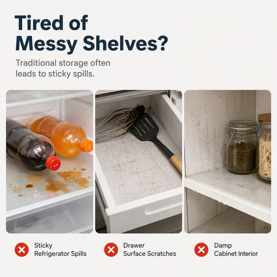 🧊 30% OFF NOW! 🛡️ Waterproof Fridge Shelf Liners – Non-slip, easy-clean & food-safe – Keeps fridge shelves fresh & organized ✨