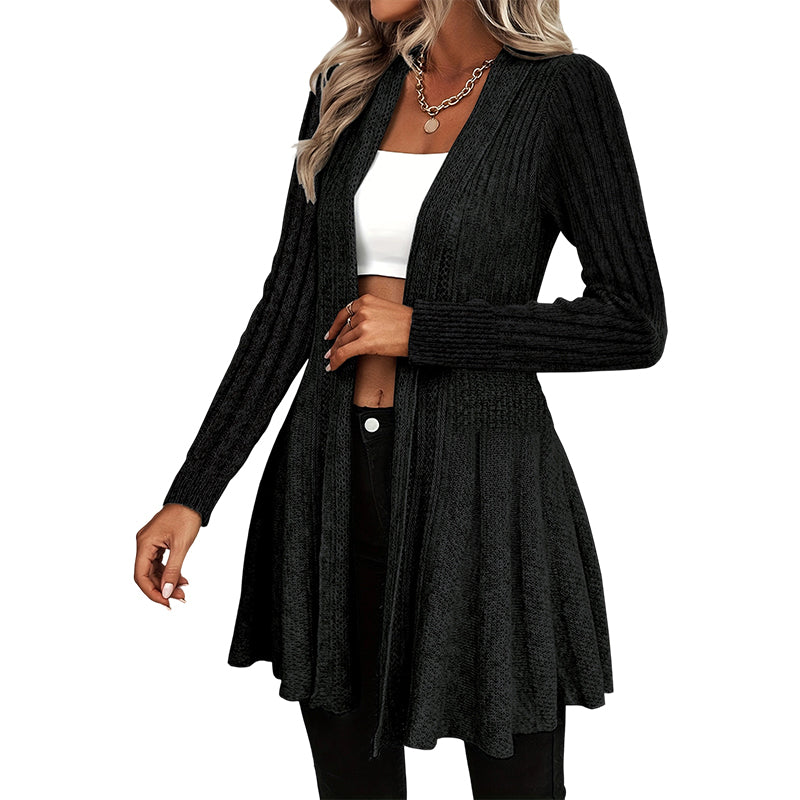 🌸 NEW ARRIVAL – 50% OFF 🧥 Elegant Textured Open Cardigan – Soft, Effortless & Easy to Style Every Day ✨