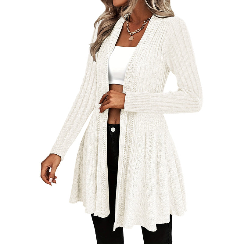 🌸 NEW ARRIVAL – 50% OFF 🧥 Elegant Textured Open Cardigan – Soft, Effortless & Easy to Style Every Day ✨