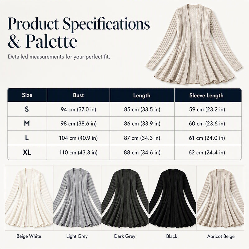 🌸 NEW ARRIVAL – 50% OFF 🧥 Elegant Textured Open Cardigan – Soft, Effortless & Easy to Style Every Day ✨