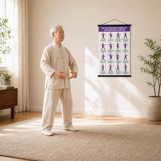 Tai Chi Workout Poster for Seniors