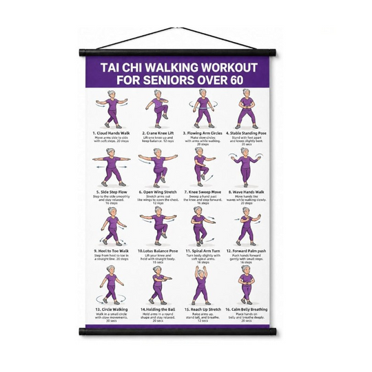 Tai Chi Workout Poster for Seniors