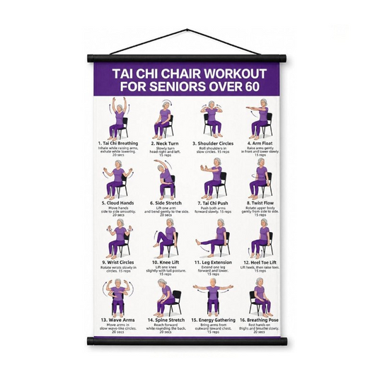Tai Chi Workout Poster for Seniors