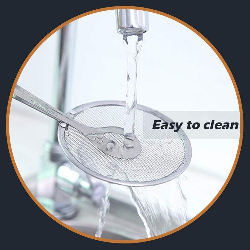 🍳 🍃 2-in-1 Stainless Steel Strainer Clamp — Fine Mesh Filter & Tong, Oil Drain