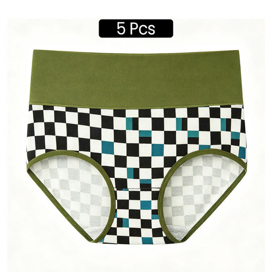 💖LIMITED OFFER – Buy 1 Get 3 Packs✨Women's High Waisted Cotton Panties,👍Soft & Breathable& Comfortable & Stretchy Full Coverage Briefs for Everyday Wear