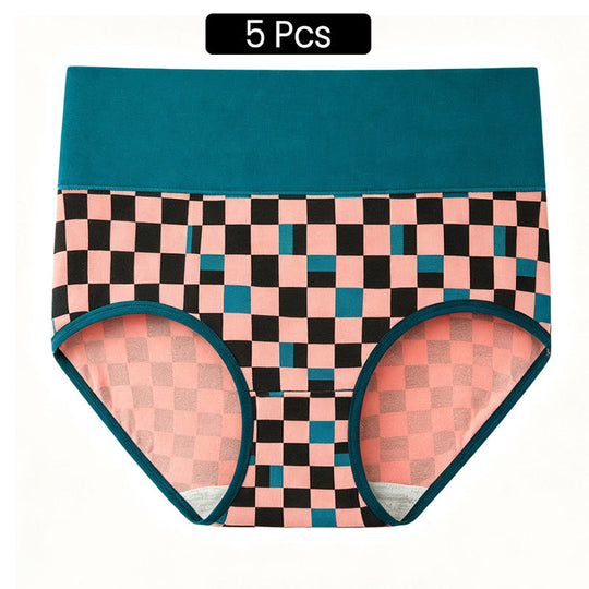 💖LIMITED OFFER – Buy 1 Get 3 Packs✨Women's High Waisted Cotton Panties,👍Soft & Breathable& Comfortable & Stretchy Full Coverage Briefs for Everyday Wear