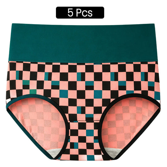 💖LIMITED OFFER – Buy 1 Get 3 Packs✨Women's High Waisted Cotton Panties,👍Soft & Breathable& Comfortable & Stretchy Full Coverage Briefs for Everyday Wear