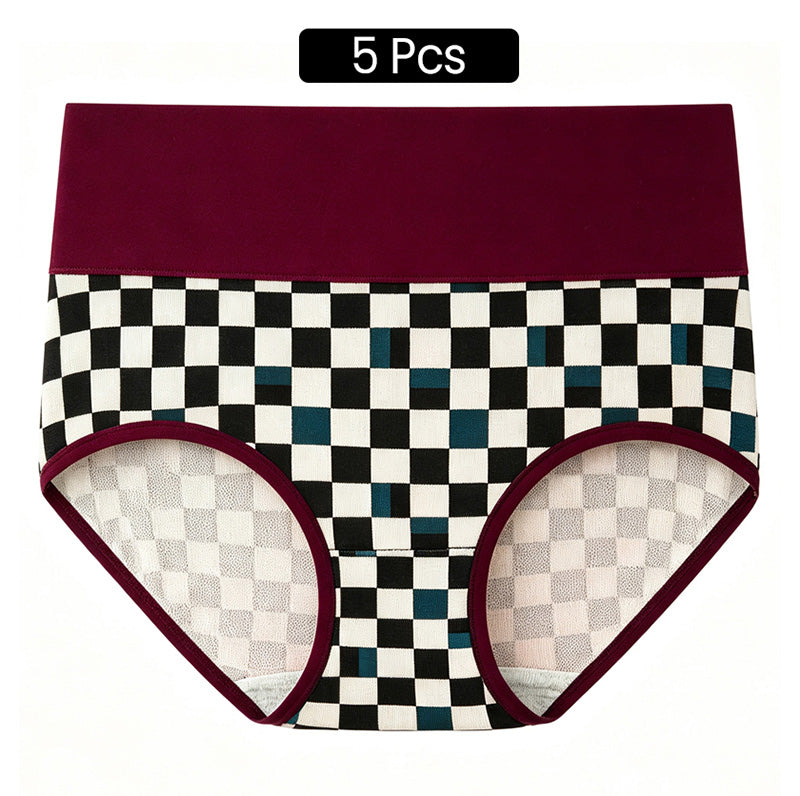 💖LIMITED OFFER – Buy 1 Get 3 Packs✨Women's High Waisted Cotton Panties,👍Soft & Breathable& Comfortable & Stretchy Full Coverage Briefs for Everyday Wear