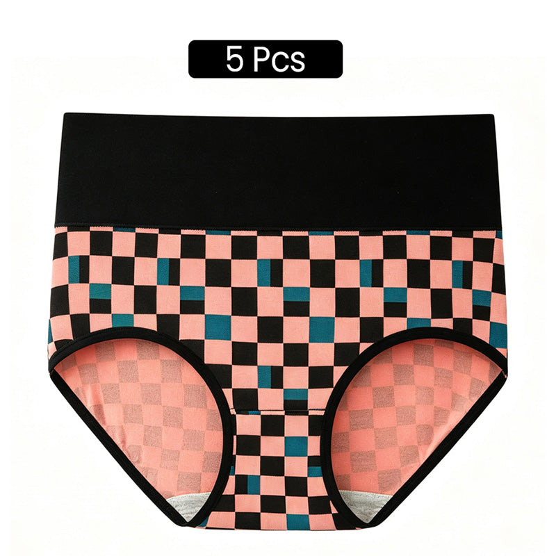 💖LIMITED OFFER – Buy 1 Get 3 Packs✨Women's High Waisted Cotton Panties,👍Soft & Breathable& Comfortable & Stretchy Full Coverage Briefs for Everyday Wear