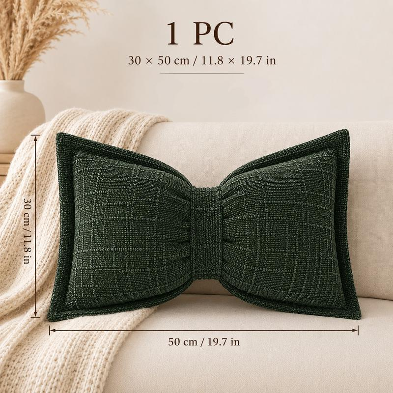 🎀 30% OFF NOW! 🛋️ Soft Chenille Bow-Shaped Throw Pillow – Ultra-soft, plush & decorative – Perfect for sofas, beds & cozy corners ✨