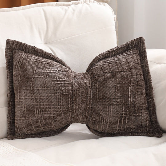 🎀 30% OFF NOW! 🛋️ Soft Chenille Bow-Shaped Throw Pillow – Ultra-soft, plush & decorative – Perfect for sofas, beds & cozy corners ✨