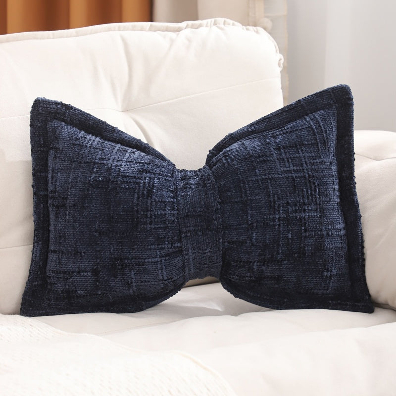 🎀 30% OFF NOW! 🛋️ Soft Chenille Bow-Shaped Throw Pillow – Ultra-soft, plush & decorative – Perfect for sofas, beds & cozy corners ✨