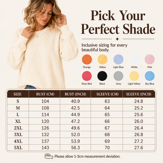 👚Seasonal Style - Waffle Texture Sweatshirt – Easy Breezy Fit & Classic Style for Any Casual Look