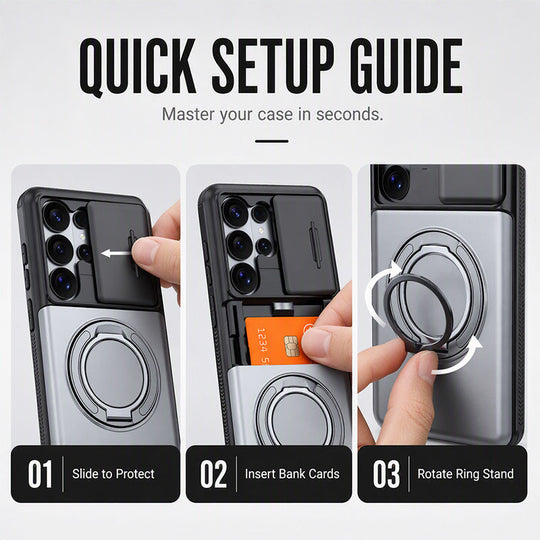 ✨2-in-1 Shockproof Phone Case with Hidden Card Holder
