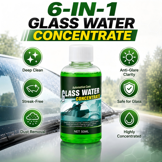 🥳2026 HOT SALE🥳💞50K+ SOLD! 💧✨ 30% OFF! Glass Concentrate – 10ml makes 1L, cuts bugs & grime, streak-free. 1 bottle = 50L. From £6.99 – lowest price online! 🚗💪