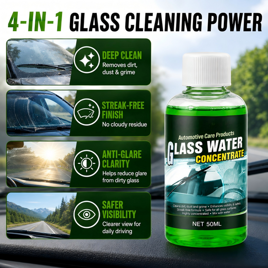 🥳2026 HOT SALE🥳💞50K+ SOLD! 💧✨ 30% OFF! Glass Concentrate – 10ml makes 1L, cuts bugs & grime, streak-free. 1 bottle = 50L. From £6.99 – lowest price online! 🚗💪
