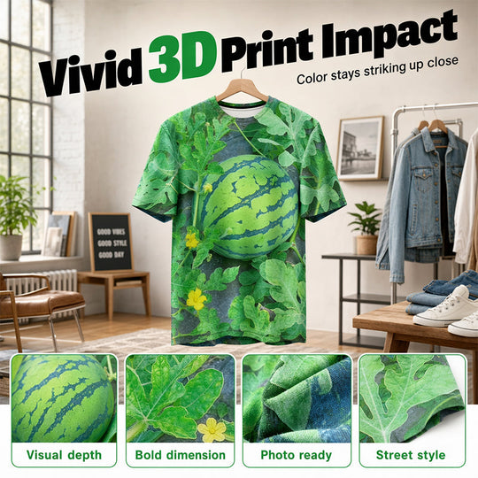 🍉 Funny Watermelon Print T-Shirt