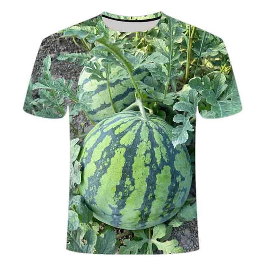 🍉 Funny Watermelon Print T-Shirt
