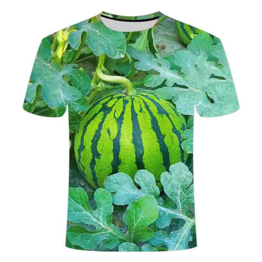 🍉 Funny Watermelon Print T-Shirt