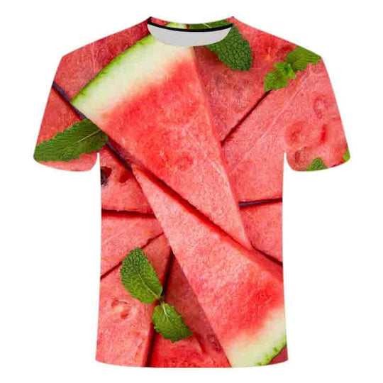 🍉 Funny Watermelon Print T-Shirt