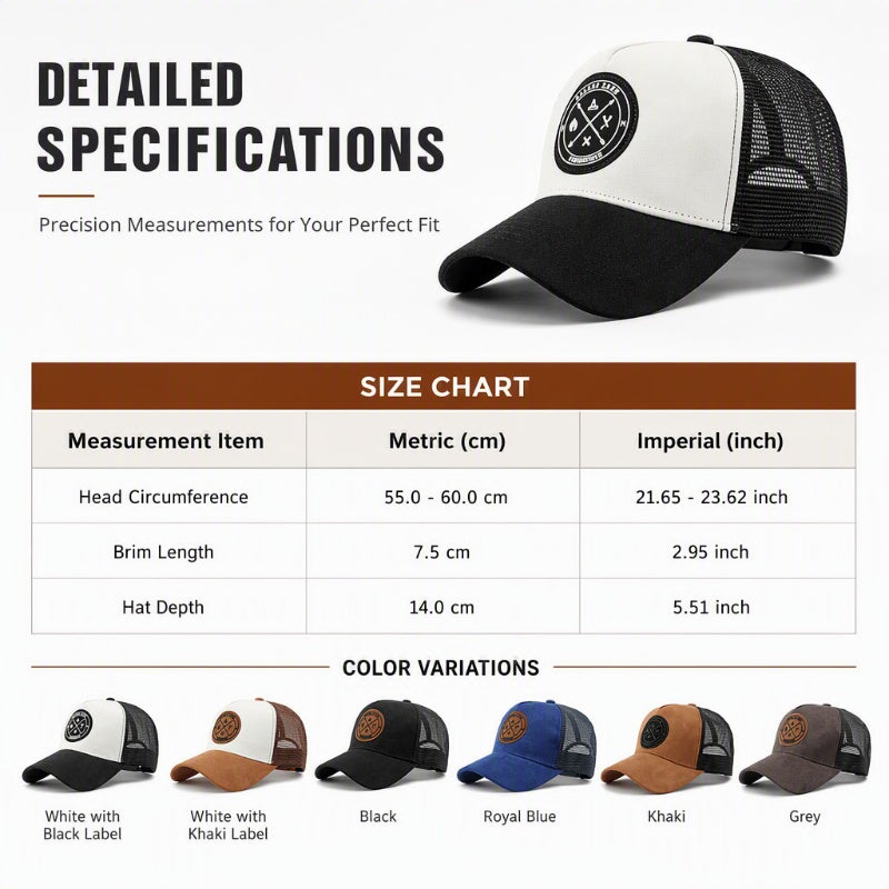 Men's Breathable Mesh Baseball Cap