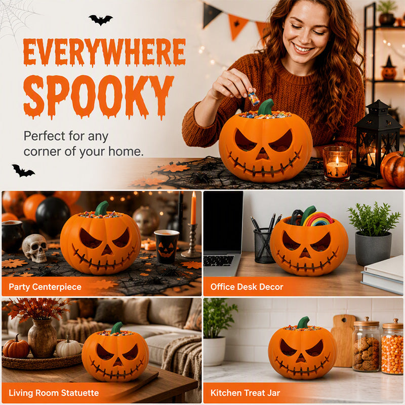 Halloween Red-Eyed Pumpkin Decor