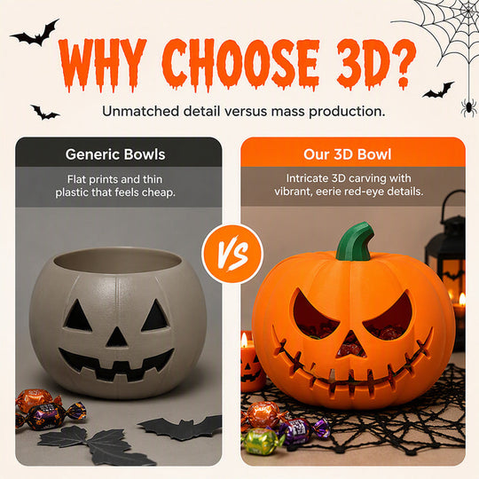 Halloween Red-Eyed Pumpkin Decor