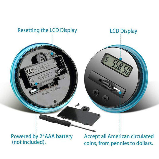 💰✨30% OFF! 🏦🪙 Digital Money Box with Auto Coin Counting – Tracks Savings, Sets Targets & Makes Saving Fun for Kids & Adults. Over 9,584 Smart Savers!✨