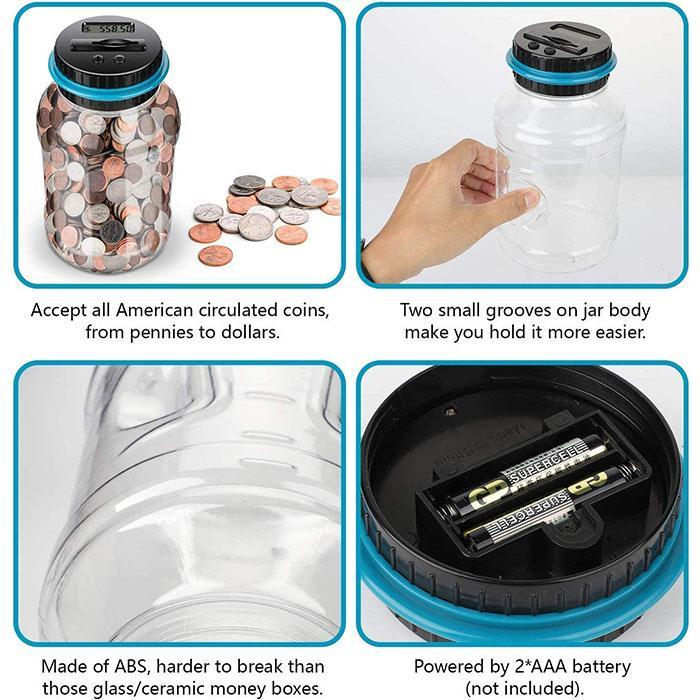 💰✨30% OFF! 🏦🪙 Digital Money Box with Auto Coin Counting – Tracks Savings, Sets Targets & Makes Saving Fun for Kids & Adults. Over 9,584 Smart Savers!✨