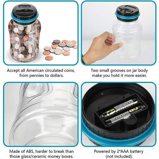 💰✨30% OFF! 🏦🪙 Digital Money Box with Auto Coin Counting – Tracks Savings, Sets Targets & Makes Saving Fun for Kids & Adults. Over 9,584 Smart Savers!✨