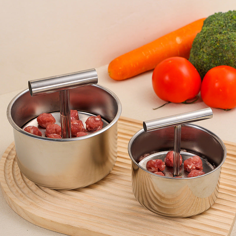 🥳2026 HOT SALE🥳💞50K+ SOLD! 🍲✨ 30% OFF! Stainless Steel Meatball Mould – 304 stainless steel, rust-resistant & long-lasting. 6 or 12 holes – perfectly uniform meatballs every time! 🥩💪