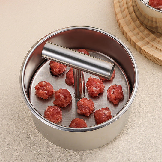 🥳2026 HOT SALE🥳💞50K+ SOLD! 🍲✨ 30% OFF! Stainless Steel Meatball Mould – 304 stainless steel, rust-resistant & long-lasting. 6 or 12 holes – perfectly uniform meatballs every time! 🥩💪
