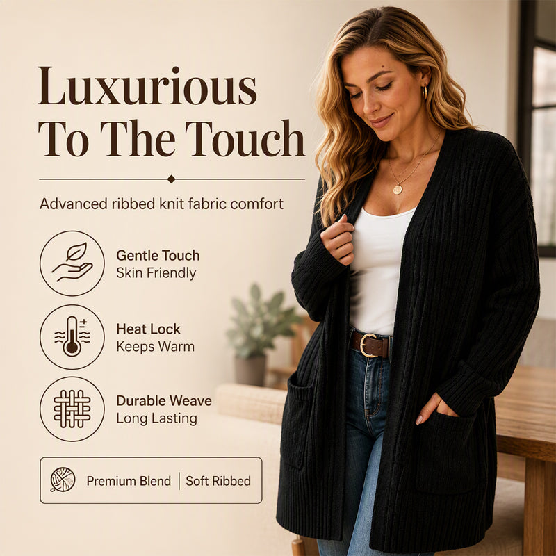🍂Hot Sale-50% OFF💙The Everyday Ribbed Cardigan🧶Lightweight, Flattering & Made for British Autumn