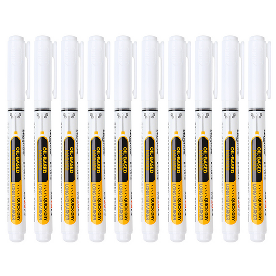 🖊️30% OFF NOW! Precision Tip Quick‑Dry Oil‑Based Marker Pen, 10 Pcs 5 Colors Long Nib Markers, Waterproof Oil Markers for Wood, Metal, Plastic, Industrial Marking & DIY Craft