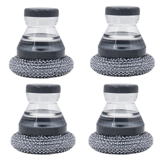🥳HOT SALE🥳💞10K+ SOLD! Scrub Grease Instantly! No-Scratch Built-In Soap Dish Brush