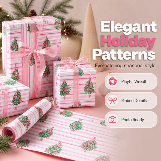🎄 LIMITED TIME 50% OFF! 🎁 Christmas Wrapping Paper for Holiday Gifts – Festive Prints, Smooth Foldability & Elegant Holiday Patterns ✨
