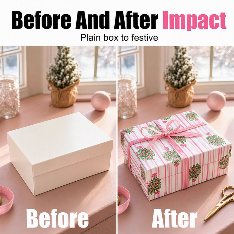 🎄 LIMITED TIME 50% OFF! 🎁 Christmas Wrapping Paper for Holiday Gifts – Festive Prints, Smooth Foldability & Elegant Holiday Patterns ✨