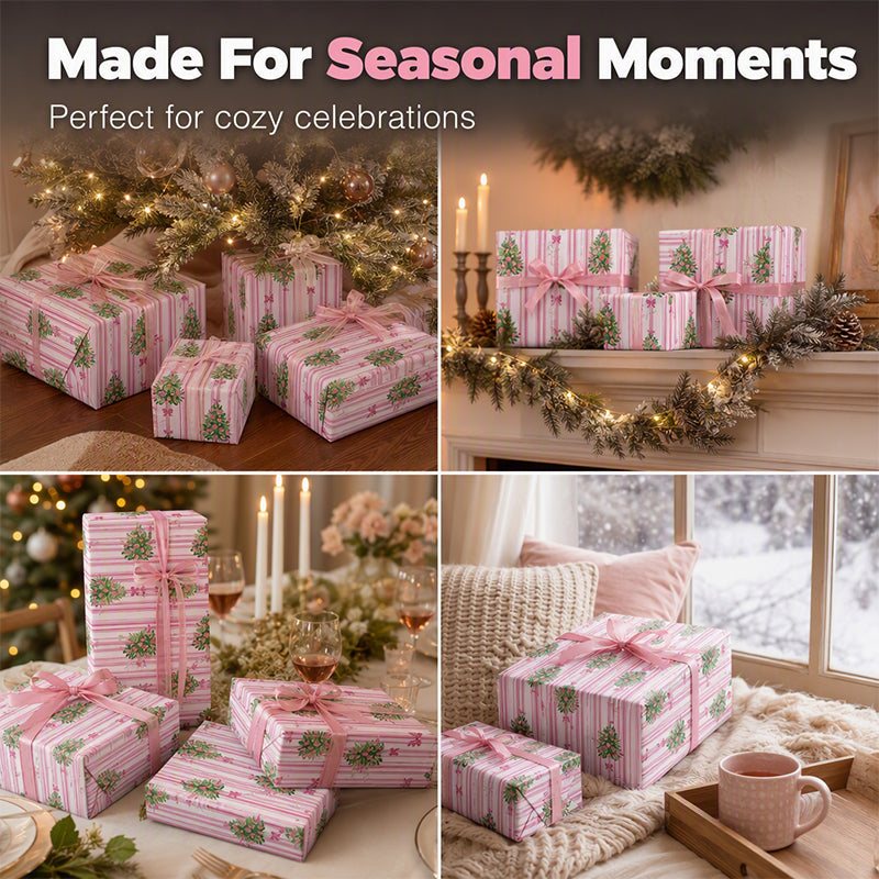 🎄 LIMITED TIME 50% OFF! 🎁 Christmas Wrapping Paper for Holiday Gifts – Festive Prints, Smooth Foldability & Elegant Holiday Patterns ✨