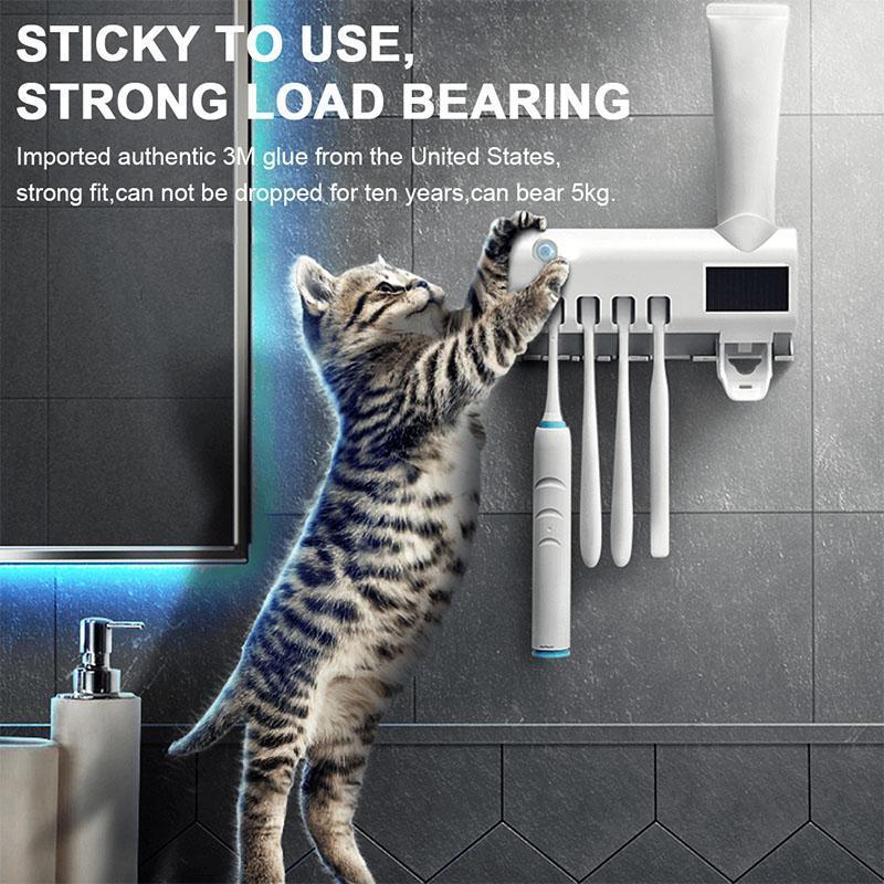 🦷🚿Wall-Mounted UV Toothbrush Sanitizer & Holder