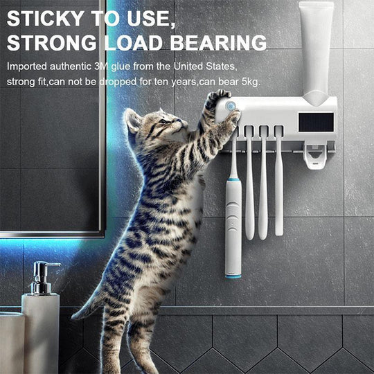 🦷🚿Wall-Mounted UV Toothbrush Sanitizer & Holder