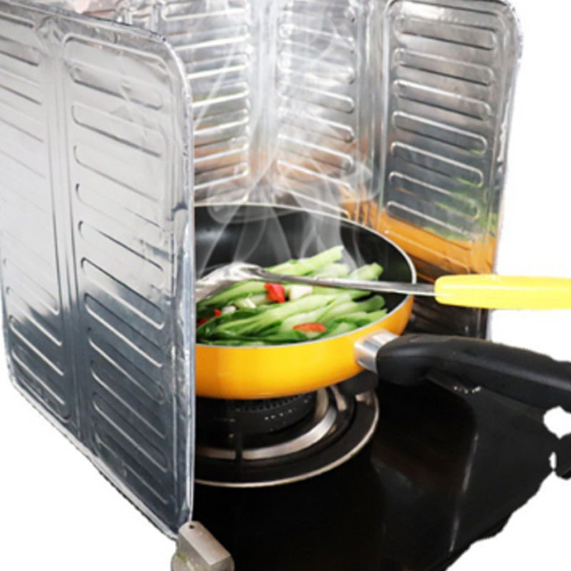 ⭐DON'T MISS 50% OFF!🍳🔥 Stop oil splatter before it hits your walls — this foldable shield catches grease, wipes clean in seconds, and stores flat. No scrubbing, no mess, no regrets. 🛡️