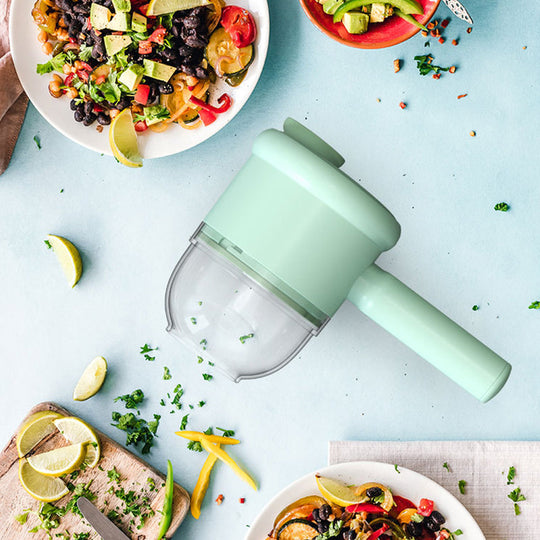 ⚡ 50% OFF NOW! 🥗 Handheld Electric Vegetable Chopper & Slicer – Rechargeable, powerful & easy-clean – Perfect for quick meal prep & slicing ✨
