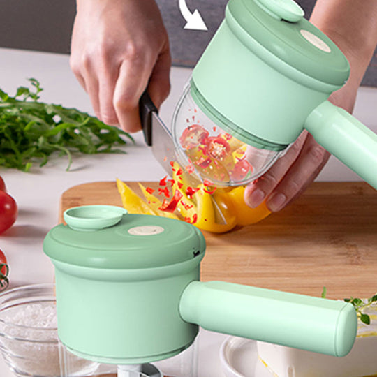 ⚡ 50% OFF NOW! 🥗 Handheld Electric Vegetable Chopper & Slicer – Rechargeable, powerful & easy-clean – Perfect for quick meal prep & slicing ✨
