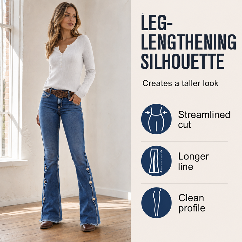 ⏰Last Day Sale 50% Off💃Women High Waisted Distressed Flare Jeans