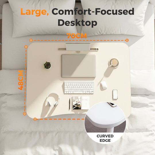💻 49% OFF! 🛏️ Foldable Laptop Table – Cup holder, sturdy & lap-friendly ✨