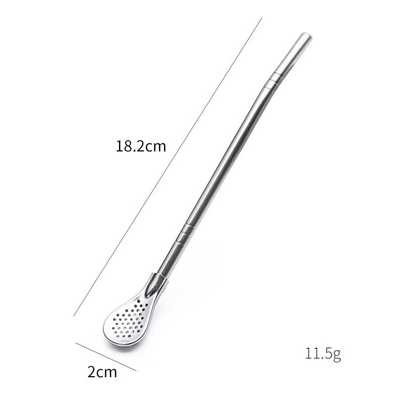 📢📢50% OFF !! ⏰304 Stainless Steel 2-in-1 Straw Spoon