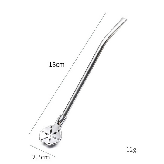 📢📢50% OFF !! ⏰304 Stainless Steel 2-in-1 Straw Spoon