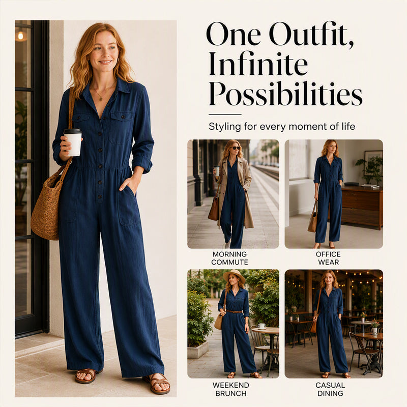 Top Pick🏆 Cargo Jumpsuit – Timeless Utility Style & All-Day Comfort for Every Occasion